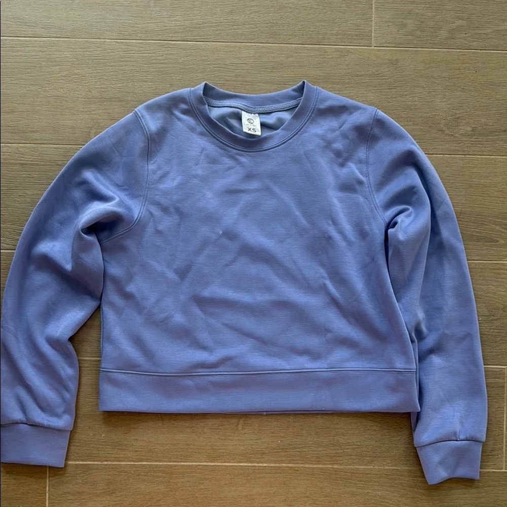 Senita Athletics SoftForm Crewneck Cropped Sweatshirt Wisteria Lavender